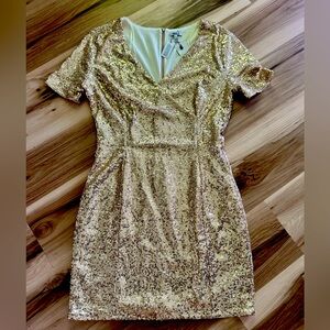 Pep&co Women's Sparkly Gold Dress Size 12 NWT